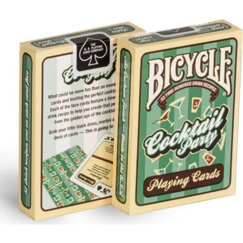 Bicycle Cocktail Party Playing Cards Drink Recipes Poker Size USPCC Limited Edition Deck Sealed Magic Cards Magic Tricks Props