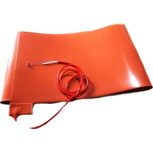 12x68inch 240V 1650W Silicone Heater for Snow Ski Board Press Mold Wood Forming Bending Heater Blanket w/ K type Thermocouple