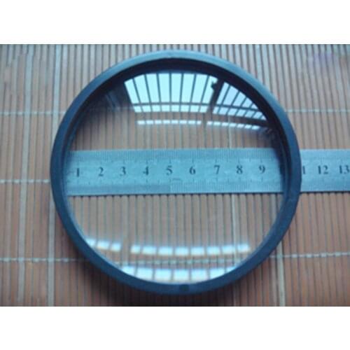 2pcs 100mm Diameter Large Optical Glass Focal Length 290mm Double Convex Lens Magnifier with Plastic Frame