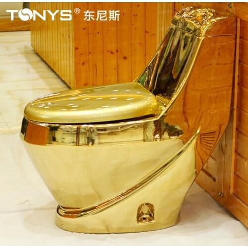 250mm pit spacing gold toilet water anti-odor antibiotic gold toilet bathroom one piece ceramic closestool siphon type stinkpot