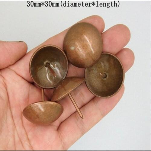 5pcs 1.18inches dark brozen sofa furniture decorative chrysanthemum bubble nail global antique copper sofa thumbtack