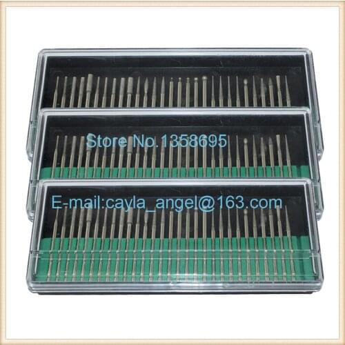 Jewellery making Free Shipping 30 Pcs Diamond Burr Bits Drill Tip Glass Gemstone Metal for Dremel Craftsman Rotary Tool Needle