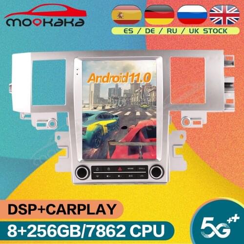 Tesla Style Android 10.0 6G+128GB Car Radio For Jaguar XF XFL 2004 - 2015 GPS Navigation Auto Stereo Multimedia Player Head Unit