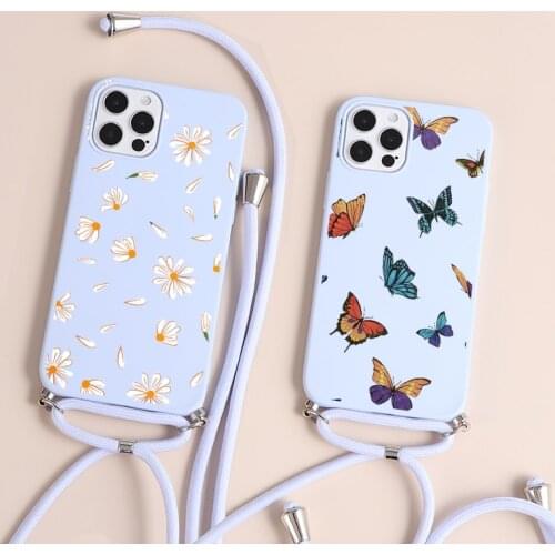 TPU Case fOR Huawei P20 P30 P40 Mate 20 30 Honor 10 Lite 20 Pro 8X 9C 10i P Smart 2021 2020 Y7a Y6 Y7 Y9Prime 2019 Lanyard Cover