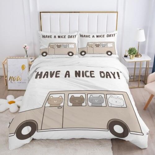 Children Bedding set for Kids Baby Child Girls boy140x200 Single Quilt/Comfortable/Duvet Cover Set Bed Linens Cute ash