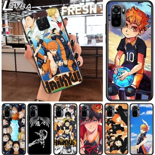 Haikyuu Anime for Xiaomi Redmi Note 10 10S 9 9T 9S 9Pro Max 8T 8Pro 8 7 6 5 Pro 5A 4X 4 Soft Black Phone Case
