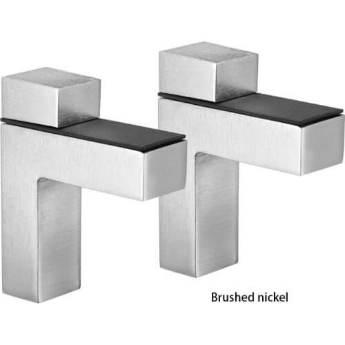 Glass Shelf Bracket, Wall Mount Adjustable Zinc Alloy Glass Shelf Clamp Bracket , 2 Pcs