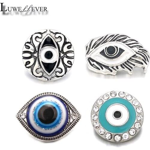 Eyes Component w225 Crystal 18mm Metal Snap Button For Bracelet Necklace Interchangeable Jewelry Women Accessorie Findings
