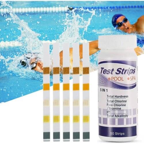 Aquarium 50pcs Multipurpose Chlorine Ph Test Strips Spa Swimming Pool Water Tester Paper Home Accessories Jardin