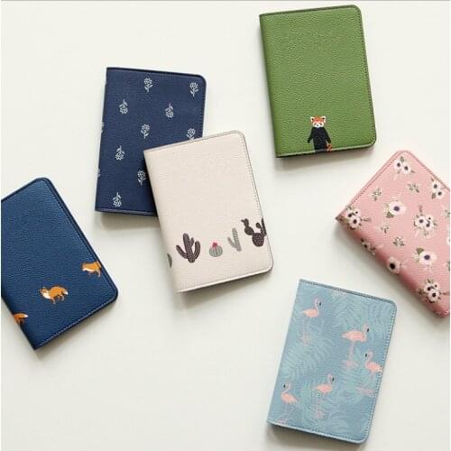 Fashion Cartoon Cute 2021 New Women Passport Cover Bags Multifunction Women Credit Card Holder Wallet Tickets Kit Case
