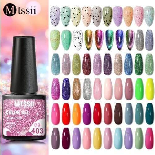 Mtssii 6ml Gel Nail Polish Lamp All For Nails Art Manicure With Matt Base Top Coat Semi Permanant Gellak Nail Gel Polish Varnish