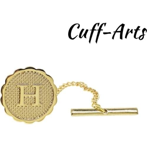 Brooch Lapel Pin For Men Tie Tac Letter H Tie Tac Lapel Pin Jewelry Broche PIN de la solapa By Cuffarts P10271