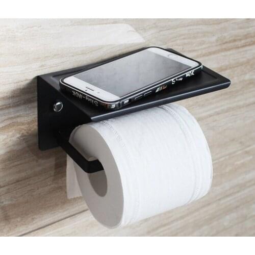Wall mounted toilet paper holder Bathroom fixture Stainless Steel