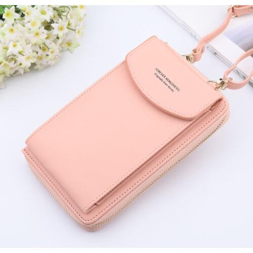 2021 New Women Long Wallet Shoulder Bag Female Wallets Clutch Lady Purse Zipper Phone Pocket Card Holder Ladies Carteras