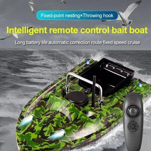 Outdoor 500M Remote Control Fish Lure Boat One Key Cruise Bait Casting Yacht Smart RC Bait Boat Dual Motor Fish Finder Ship