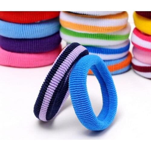 100bag 48pcs/bag large size 5.5cm Spandex material Head rope hair accessories elastic hair bands scrunchie