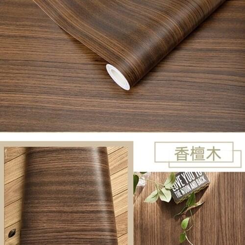 DIY Wood Pattern Decorative Sticky Paper Decals Waterproof Self-Adhesive Wall Stickers Roll Furnitures Cabinets PVC Decor Films