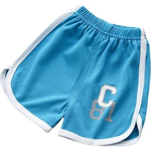 Summer Shorts Infantil Cotton Casual Shorts Boys And Girls Short Pants Print Letter Beach Shorts Baby Girl Short