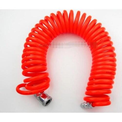 Spiral Pneumatic Duct Pu Trachea Pipe Hose Spring Tube8 * 5 With Connector