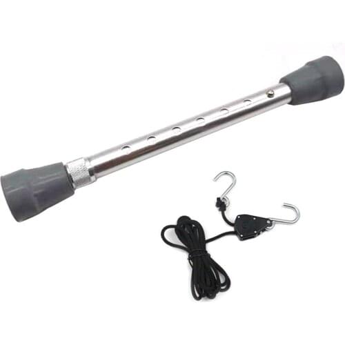 Telescoping Hood Prop Rod with rope ratchet kit Aluminum alloy Hood Prop rod