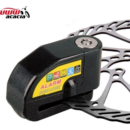 Bicycle Locks 110 db Alarm Anti-theft Motorcycle Bike Wheel Disc Brake Lock Waterproof Security Disc Lock Bike Lock with 2 Keys