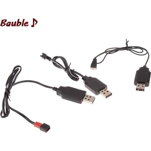 3.7V Battery USB Charger SM JST 2P Xh2.45 X5 For RC Helicopter Quadcopter Toys Car Model Truck Spare Parts