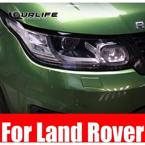 For Land Rover Range Rover Sport Vogue Velar Evoque L494 L405 Discovery 5 Sport Car TPU Smoked Black Headlights Protector Film