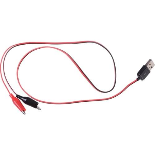 1Pcs DC Voltage meter ammeter capacity power meter monitor USB Alligator clips Crocodile wire Male/Female to USB tester Detector