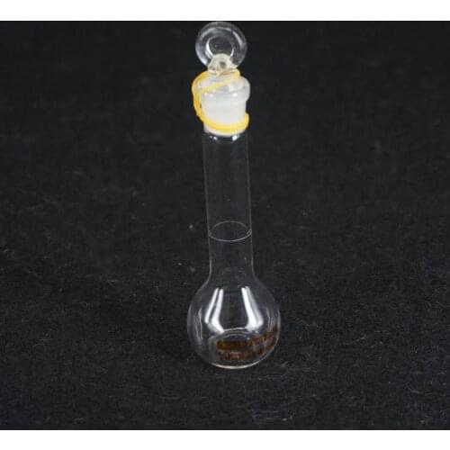 10ML Lab Volumetric Flask Class A G3.3 Borosilicate Glass With Stopper White
