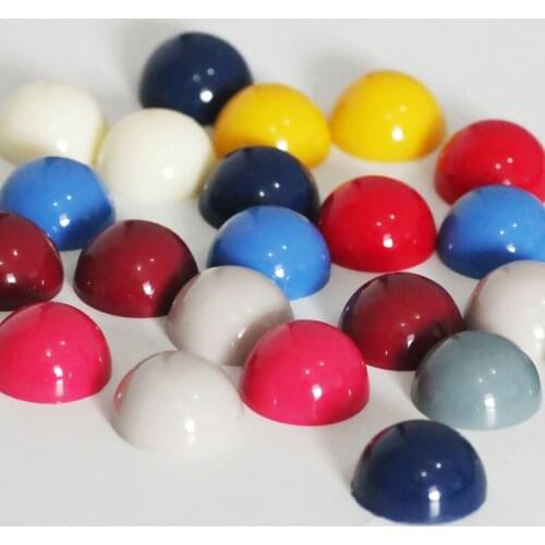 10pcs Vintage Style semi-circle Resin Ear Stud Earring With Red Egg Yolk Earring Material Diy Handmade Accessories