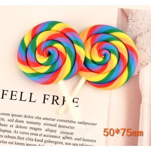 24BE Handmade Infant Baby Soft Pottery Lollipop Newborn Photography Props Decorations