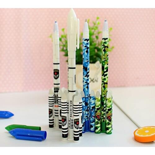 3pcs Easy to rub neutral pen rocket rub easy to erase the neutral pen glorious mission rockets easy to erase neutral pen 196
