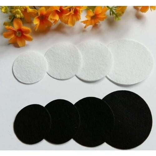 50pcs/lot 40-60mm DIY Eco-friendly Round Felt Fabric Pads Headband Decor Accessory Patches Circle Felt Pads Flower Accessories