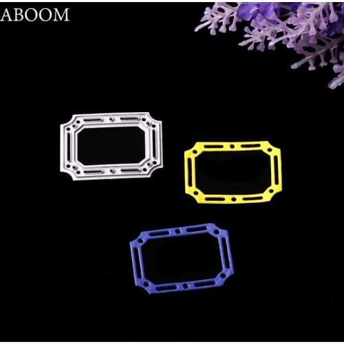 ABOOM 1PC Metal Carbon Steel Silver Die Cut Used For Festival Home Decoration Cutting Dies Embossing Folder DIY Paper Template