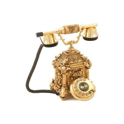 Anna Bell Dolmabahe Gold Leaf Telefon antique classic telephone старый классический телефон