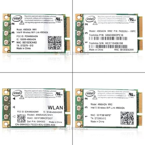 4965AGN WIFI Wireless-N 4965 Card FRU: 42T0865 802.11n 300m For Intel Lenovo Thinkpad T61 R61 X61 X61S (S/P/T) 3000 N 200 V200