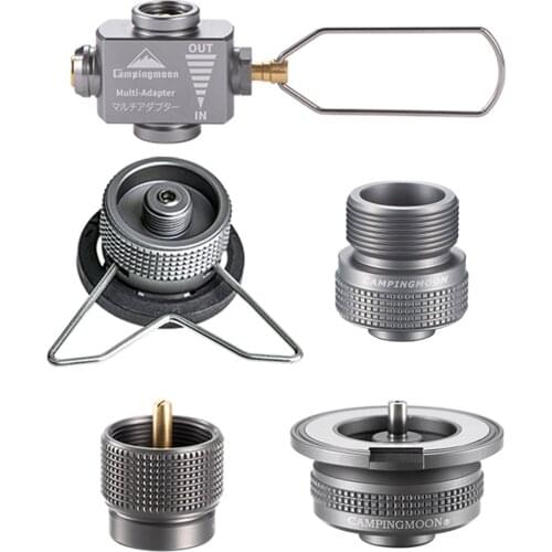 CAMPINGMOON Gas Saver Plus with Gas Adapters for Camping Backpacking Hiking Fishing Camping Stove Adapter