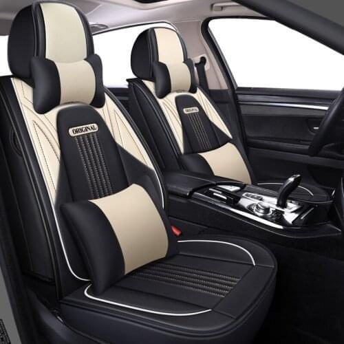 Leather Car seat covers For peugeot 206 207 308 307 407 208 5008 2020 rcz 2008 partner 301 508 sw accessories