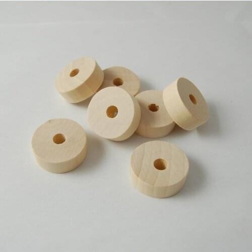 Missxiang new 30*10MM DIY Natural Round Spacer Wooden Beads Eco-Friendly Hole Wood Beads Lead-Free Wooden Cylinder Perle En Bois