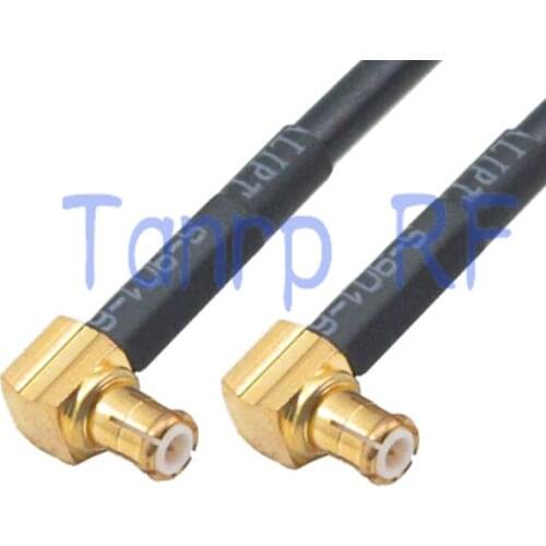 50CM Pigtail coaxial jumper cable RG174 extension cord 20in MCX male plug to MCX male both right angle RF connector adapter