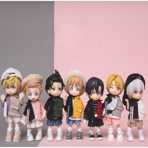 1/12Doll Combined Jacket Ob11 Letter Coat 1/12 Doll Clothes (Fit Obitsu11, BJD12,Cu-Poche, P9, Molly)