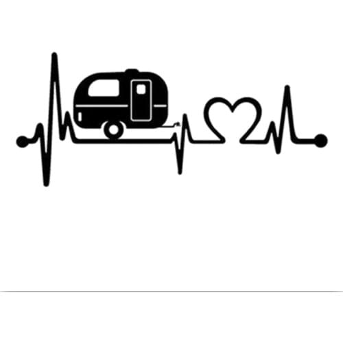 Hot Sell Trend Car Sticker Caravan Love Jump Car Sticker Camper Body Window Sticker Car Shape Waterproof PVC Decal Apply To Car