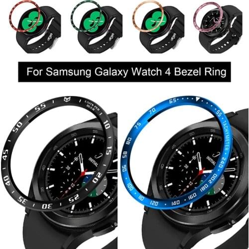 Bezel Ring Styling Stainless Steel Cover For Samsung Galaxy Watch 4 Classic 42MM 46MM Protection Metal Case Speed Adhesive shell
