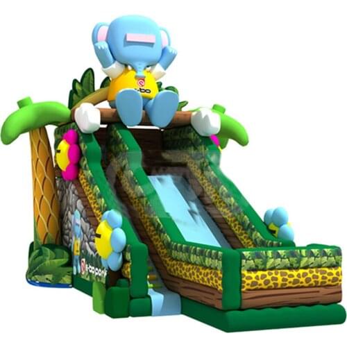 Large Elephant House Factory price PVC material Inflatable Slide