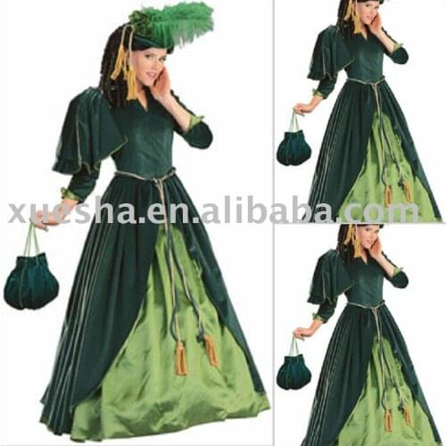 2018 new Victorian Corset Gothic/Civil War Southern Belle Ball Gown Dress Halloween dresses Sz US 6-16 V-35