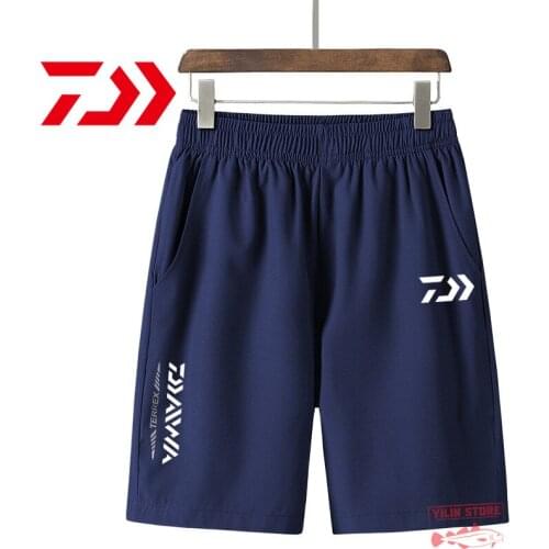 New Daiwa Fishing Shorts Summer Men Sport Quick Dry Pants Thin Fishing Clothing Plus Size DAWA Breathable Fishing Pants L 10XL