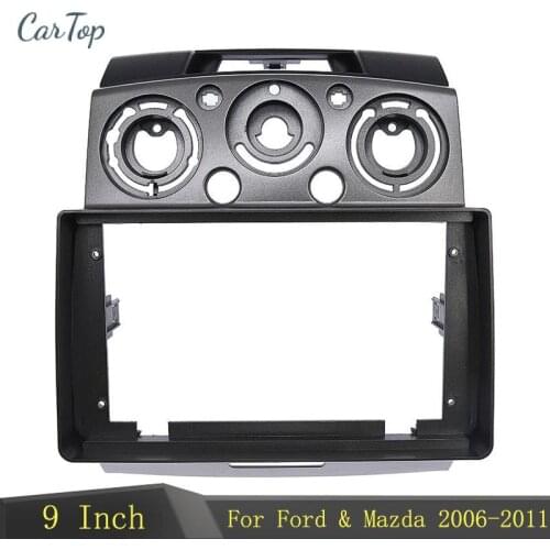 9 Inch Radio Fascia Panel Dashboard Installation Trim kit Frame For Ford Everest 2006+ Ranger 2006-2010 Mazda BT-50 2006-2011