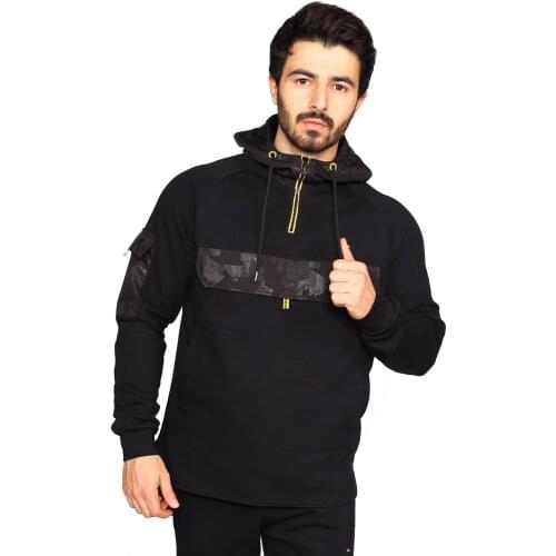 Hooded Sweatshirt Kangaroo and Covered Pockets Special Design