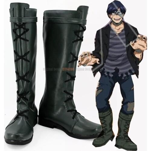 Iida Tenya Cosplay Shoes My Hero Academia Cosplay Boku no Hero Academia Black Boots Cosplay Custom Made