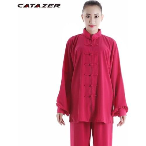 Unisex Tai Chi Taijiquan Uniforms Wushu Kung Fu Wushu Suits Martial Arts Clothing Costumes Black/pink/blue/red/rose/yellow